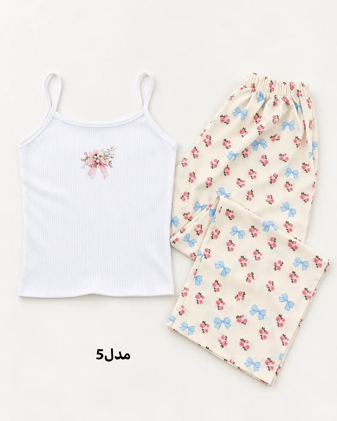 ست تاپ و شلوار زنانه چاپی|آراسز